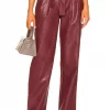Lovers And Friends Bardot Trouser In Burgundy -LOVERS AND FRIENDS Shop LOVF WP560 V1