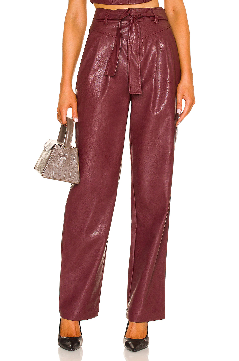 Lovers And Friends Bardot Trouser In Burgundy