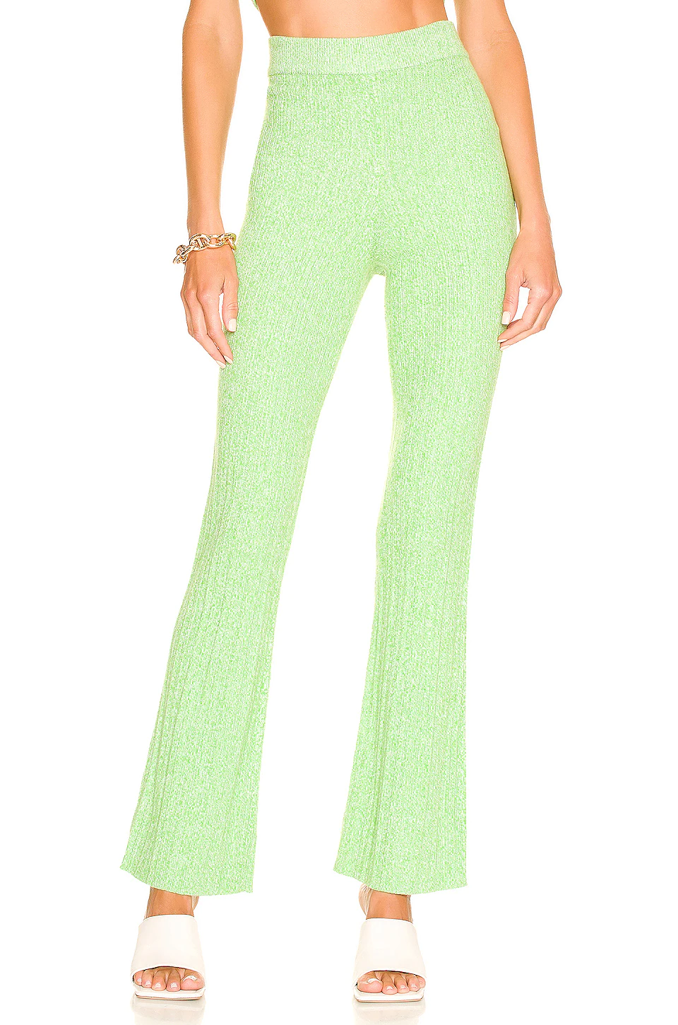 Lovers And Friends Mckenna Knit Pant In Marled Green