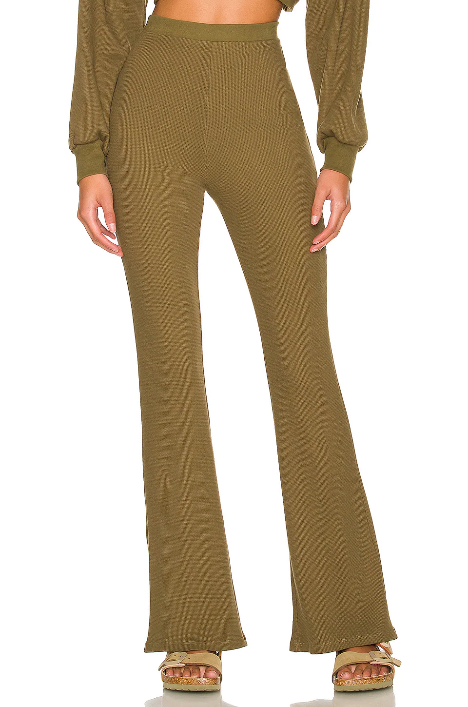 Lovers And Friends Winslow Pant In Olive Green