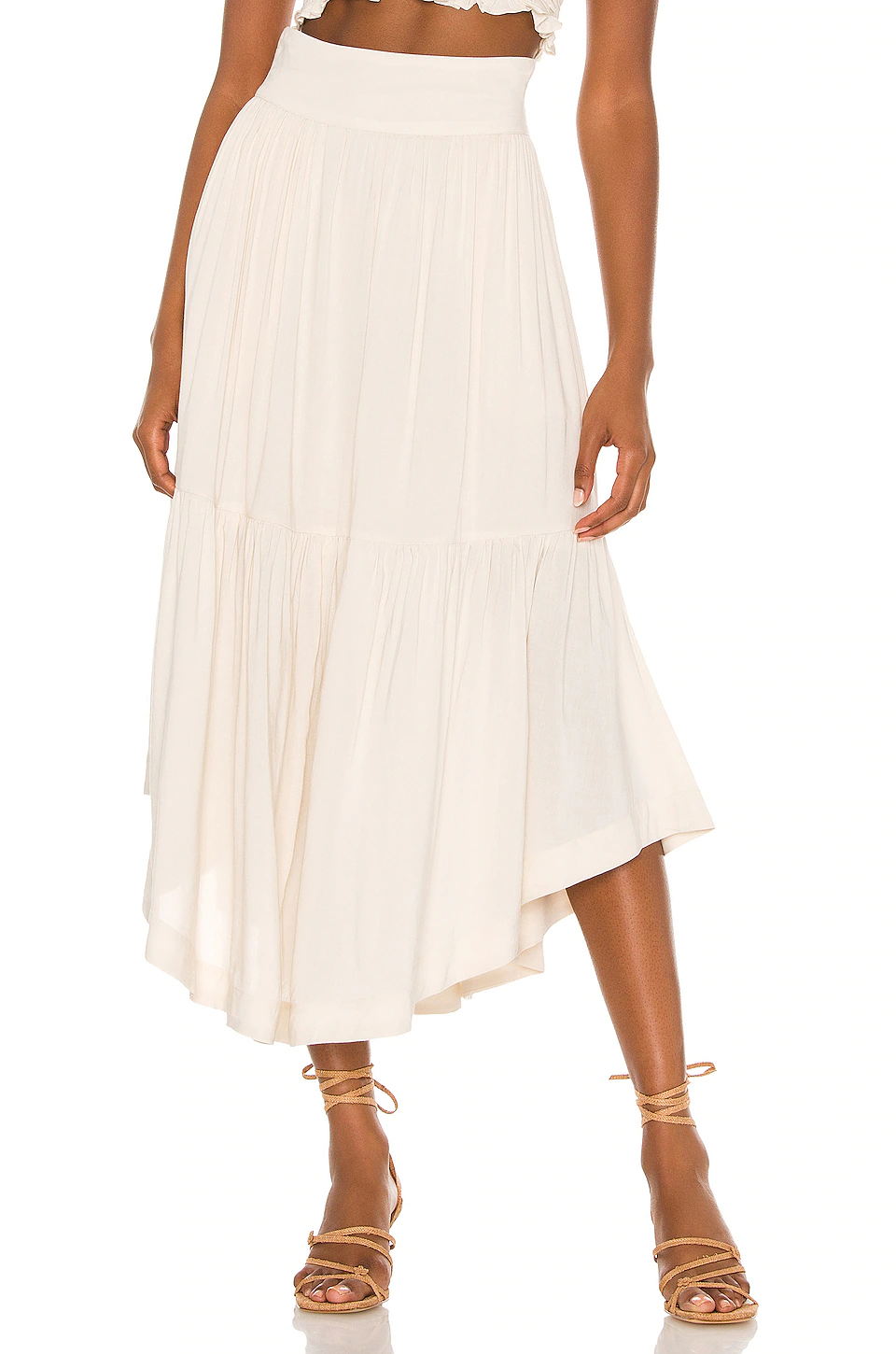 Lovers And Friends Sylvie Skirt In White Sugar