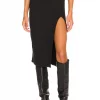 Lovers And Friends Liv Midi Skirt In Black -LOVERS AND FRIENDS Shop LOVF WQ572 V1