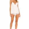 Lovers And Friends Tessa Romper In White -LOVERS AND FRIENDS Shop LOVF WR259 V1