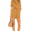 Lovers And Friends Anderson Romper In Gold -LOVERS AND FRIENDS Shop LOVF WR306 V1