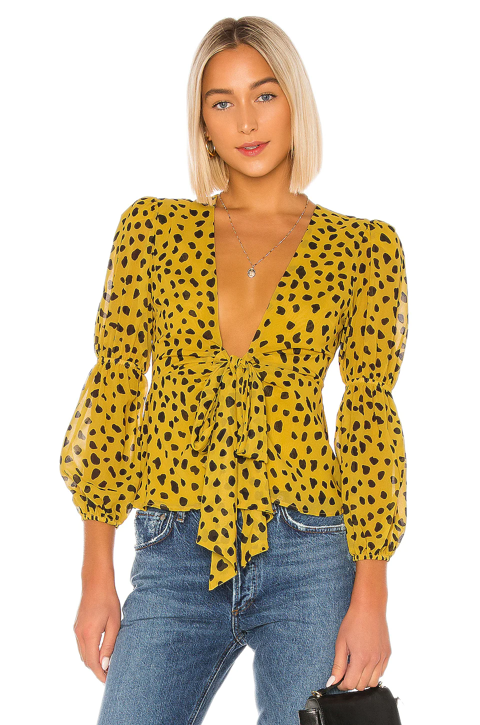 Lovers And Friends Henry Top In Mini Mara Print