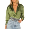 Lovers And Friends Salina Top In Olive Green -LOVERS AND FRIENDS Shop LOVF WS1453 V1
