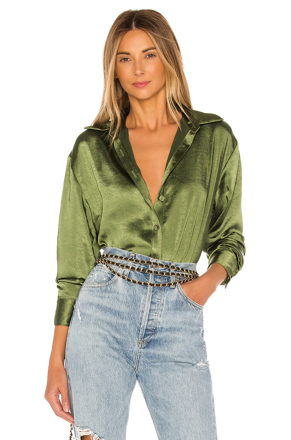 Lovers And Friends Salina Top In Olive Green
