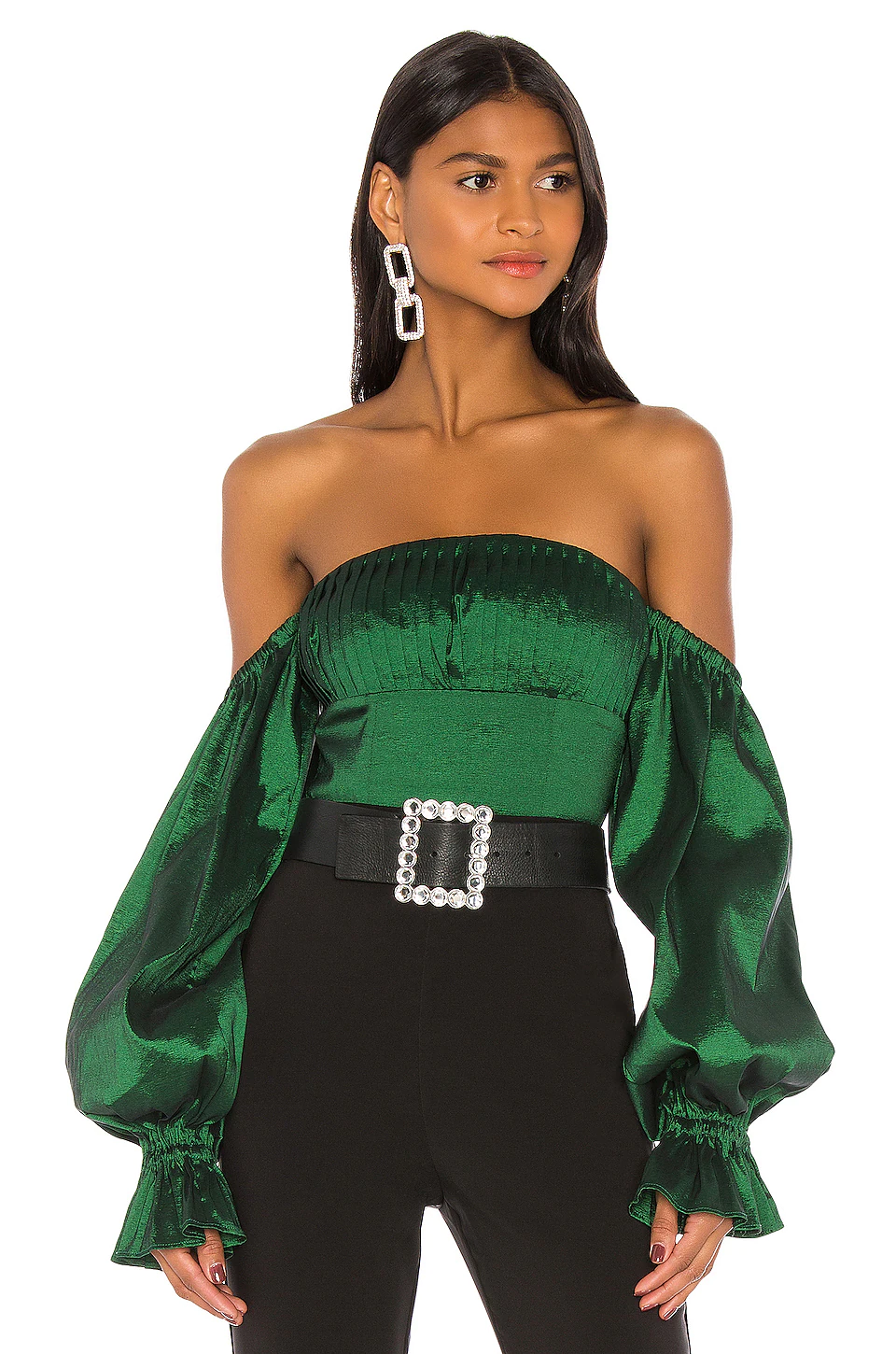 Lovers And Friends Fraya Top In Emerald