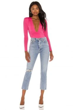Lovers And Friends Anya Bodysuit In Hot Pink -LOVERS AND FRIENDS Shop LOVF WS1815 V5