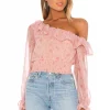 Lovers And Friends Juliette Top In Pink Gabriela Floral 1 Lovers And Friends Juliette Top In Pink Gabriela Floral -LOVERS AND FRIENDS Shop LOVF WS1898 V1