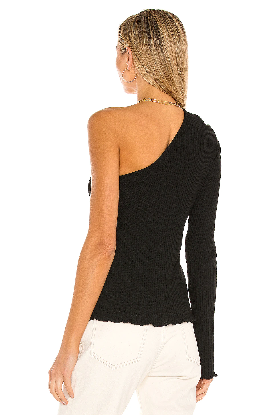 Lovers And Friends One Sleeve Cutout Top In Black 5 Lovers And Friends One Sleeve Cutout Top In Black - Image 3