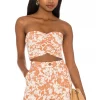Lovers And Friends Kacey Top In Caramel Brown Floral -LOVERS AND FRIENDS Shop LOVF WS2015 V1