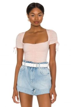 Lovers And Friends Jupiter Bodysuit In Blush Pink