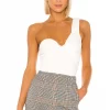 Lovers And Friends Kaela Bodysuit In White -LOVERS AND FRIENDS Shop LOVF WS2076 V1
