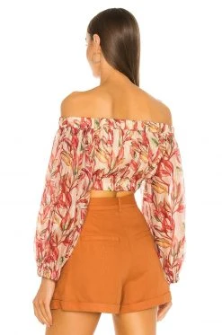 Lovers And Friends Bosworth Top In Emory Tropical Print -LOVERS AND FRIENDS Shop LOVF WS2088 V3