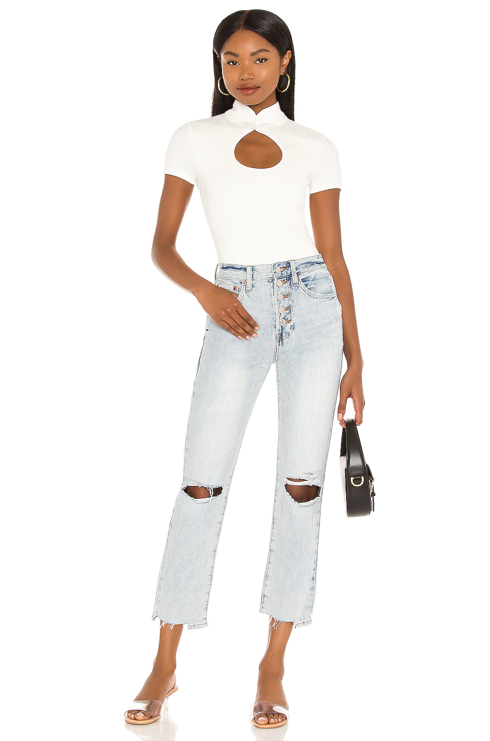 Lovers And Friends Chloe Bodysuit In White 7 Lovers And Friends Chloe Bodysuit In White - Image 5