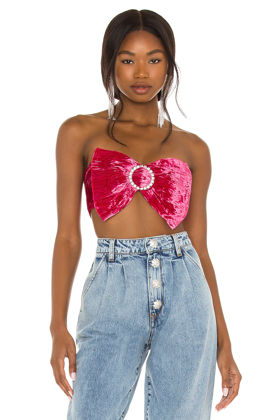 Lovers And Friends Kimora Top In Magenta Pink