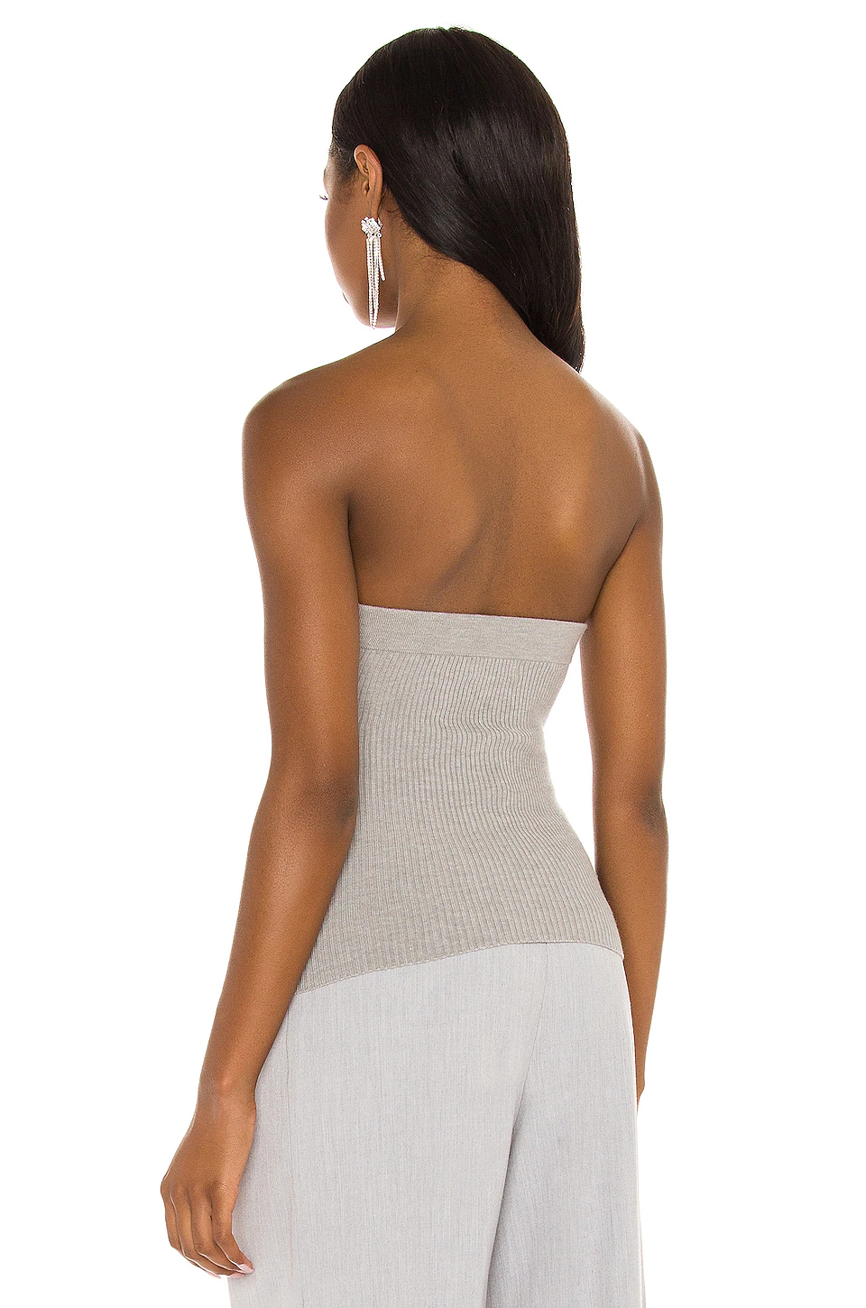 Lovers And Friends Sheila Knit Tube Top In Heather Grey 5 Lovers And Friends Sheila Knit Tube Top In Heather Grey - Image 3