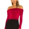 Lovers And Friends Fatima Bodysuit In Deep Red -LOVERS AND FRIENDS Shop LOVF WS2209 V1