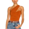Lovers And Friends Liv Bodysuit In Ginger Brown -LOVERS AND FRIENDS Shop LOVF WS2221 V1