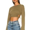Lovers And Friends Ali Top In Dark Olive Green -LOVERS AND FRIENDS Shop LOVF WS2230 V1
