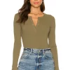 Lovers And Friends Lina Bodysuit In Olive Green -LOVERS AND FRIENDS Shop LOVF WS2234 V1