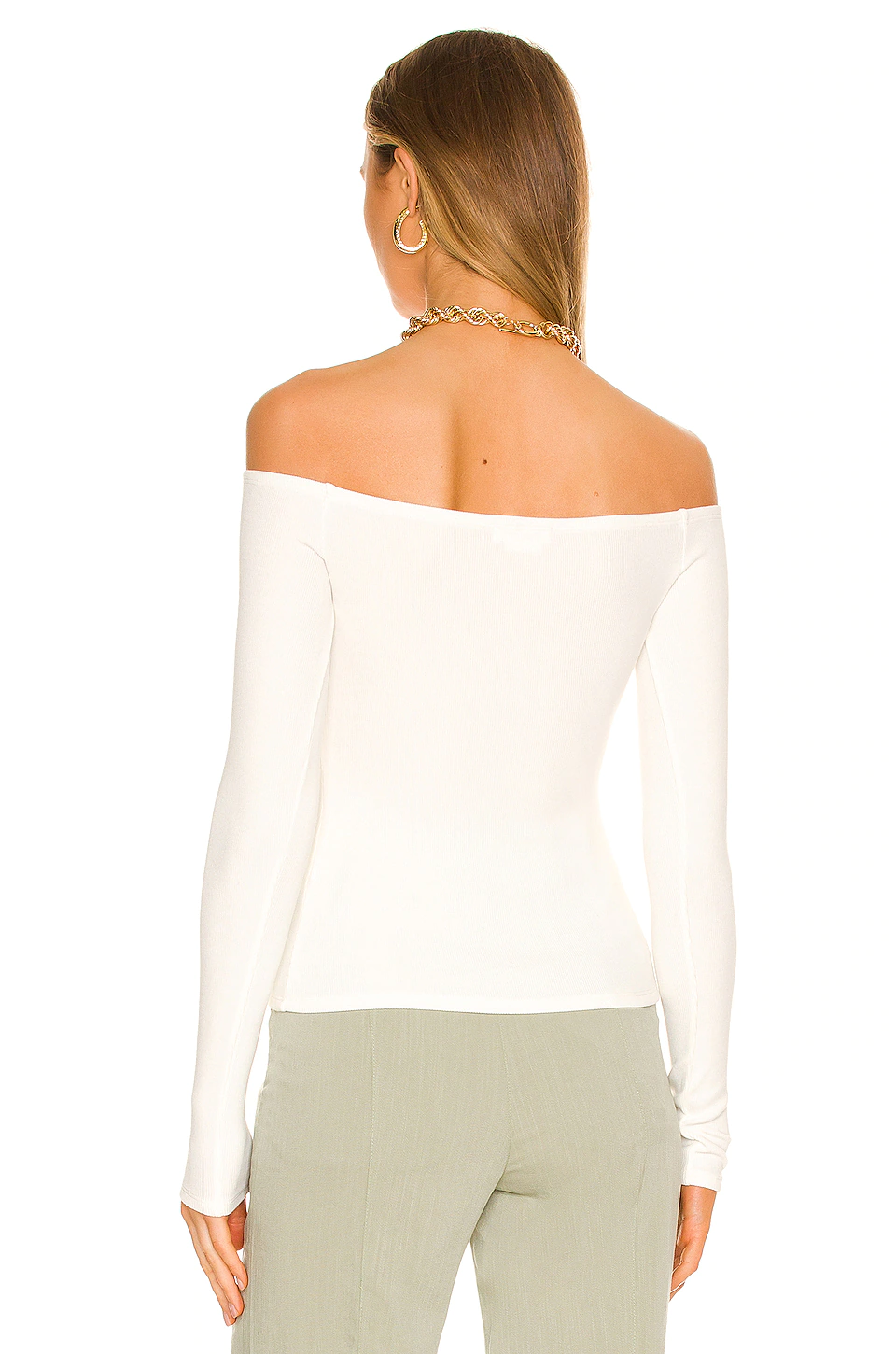 Lovers And Friends Cut Out Off Shoulder Top In White 5 Lovers And Friends Cut Out Off Shoulder Top In White - Image 3