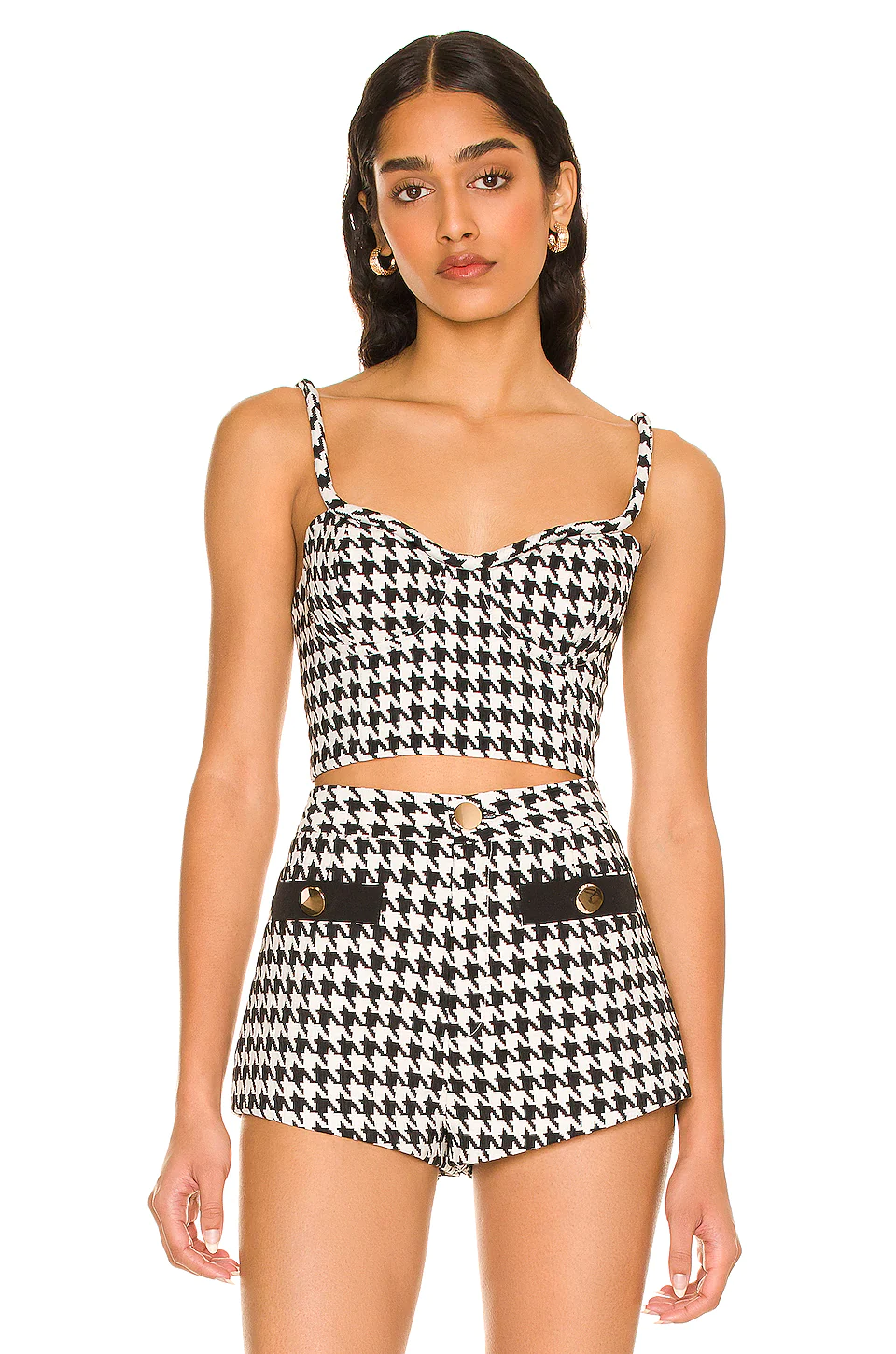 Lovers And Friends Marina Bustier In Black & White