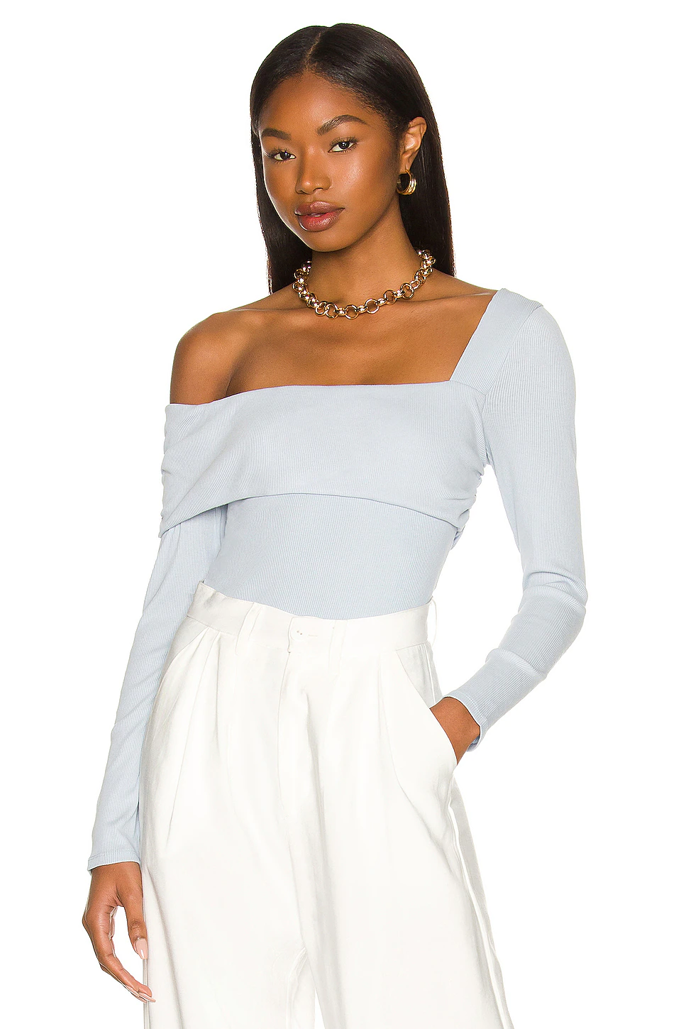 Lovers And Friends Florence Bodysuit In Baby Blue