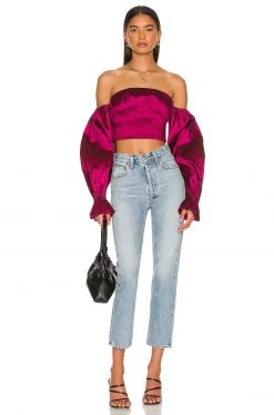 Lovers And Friends Fraya Top In Raspberry Red -LOVERS AND FRIENDS Shop LOVF WS2306 V4