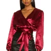 Lovers And Friends Kelly Top In Wine Red -LOVERS AND FRIENDS Shop LOVF WS2307 V1