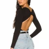 Lovers And Friends Riley Bodysuit In Black -LOVERS AND FRIENDS Shop LOVF WS2325 V1