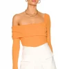 Lovers And Friends Florence Bodysuit In Orange -LOVERS AND FRIENDS Shop LOVF WS2327 V1