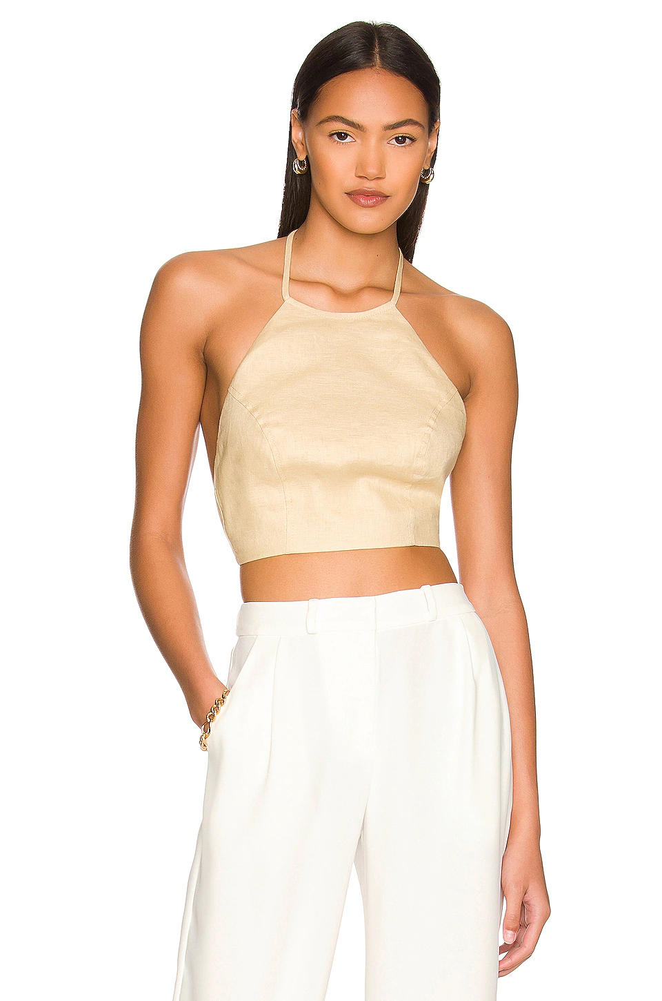 Lovers And Friends Michelle Top In Sand Neutral