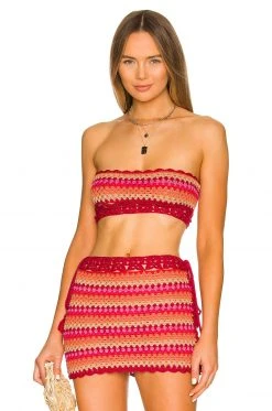 Lovers And Friends Over The Rainbow Crop In Raspberry Multi