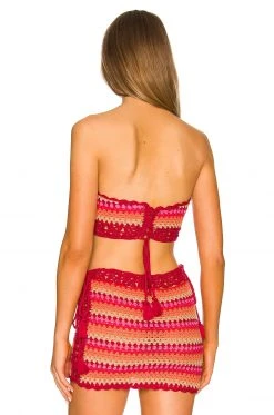 Lovers And Friends Over The Rainbow Crop In Raspberry Multi -LOVERS AND FRIENDS Shop LOVF WS2340 V3