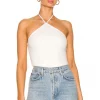 Lovers And Friends Jagger Bodysuit In White -LOVERS AND FRIENDS Shop LOVF WS2344 V1