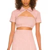Lovers And Friends Ivana Top In Baby Pink -LOVERS AND FRIENDS Shop LOVF WS2353 V1