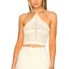 Lovers And Friends Astoria Crochet Halter Top In Ivory -LOVERS AND FRIENDS Shop LOVF WS2370 V1