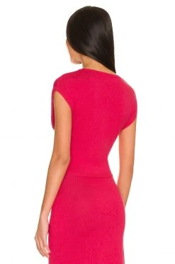 Lovers And Friends Basia Twist Top In Deep Magenta -LOVERS AND FRIENDS Shop LOVF WS2373 V3