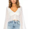 Lovers And Friends Lily Top In Off White -LOVERS AND FRIENDS Shop LOVF WS866 V1