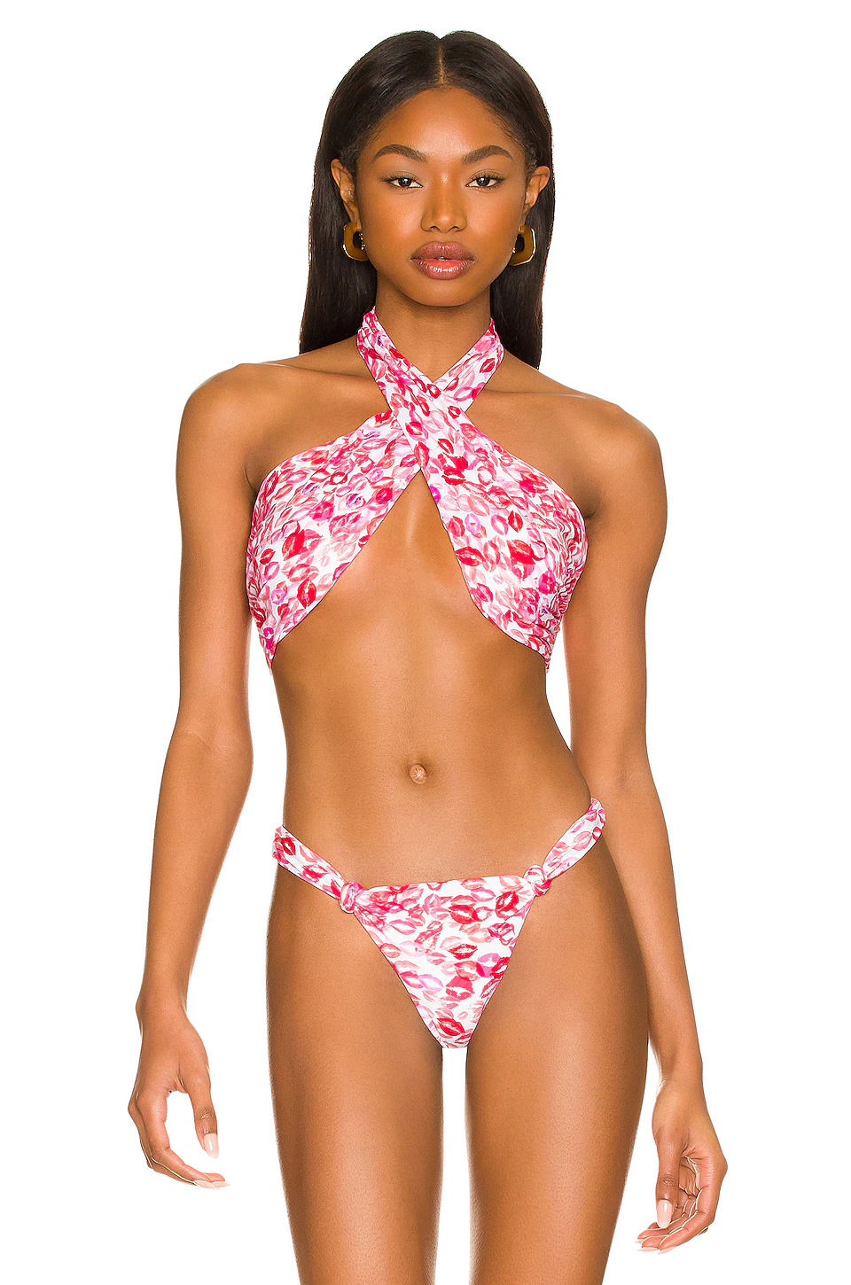 Lovers And Friends Vinnie Top In Red Kisses