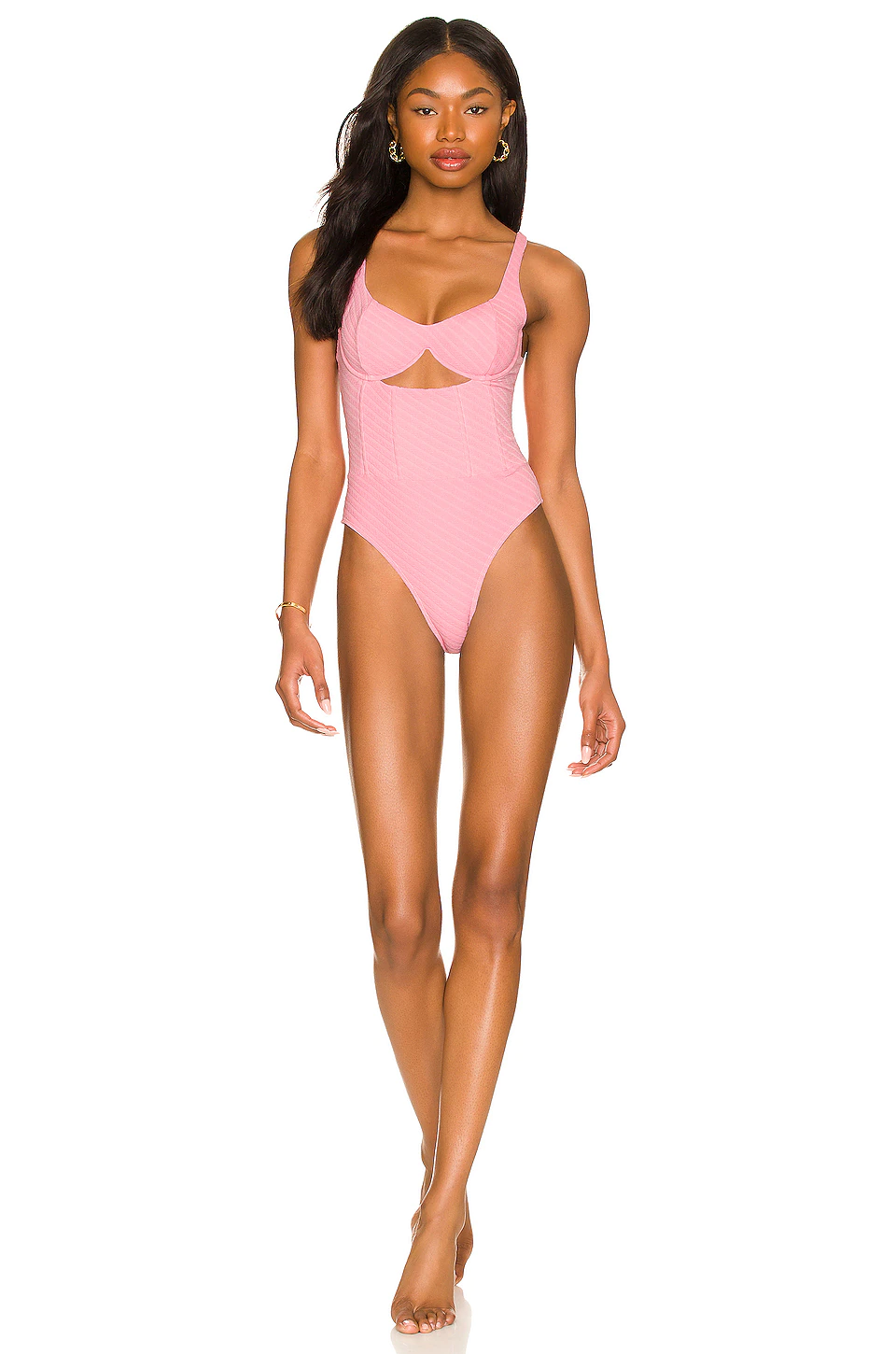 Lovers And Friends Seychelle One Piece In Bubblegum Pink