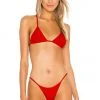 Lovers And Friends Worth It Bikini Top In Red -LOVERS AND FRIENDS Shop LOVF WX659 V1