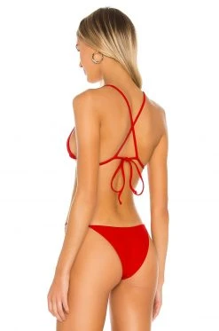 Lovers And Friends Worth It Bikini Top In Red -LOVERS AND FRIENDS Shop LOVF WX659 V3