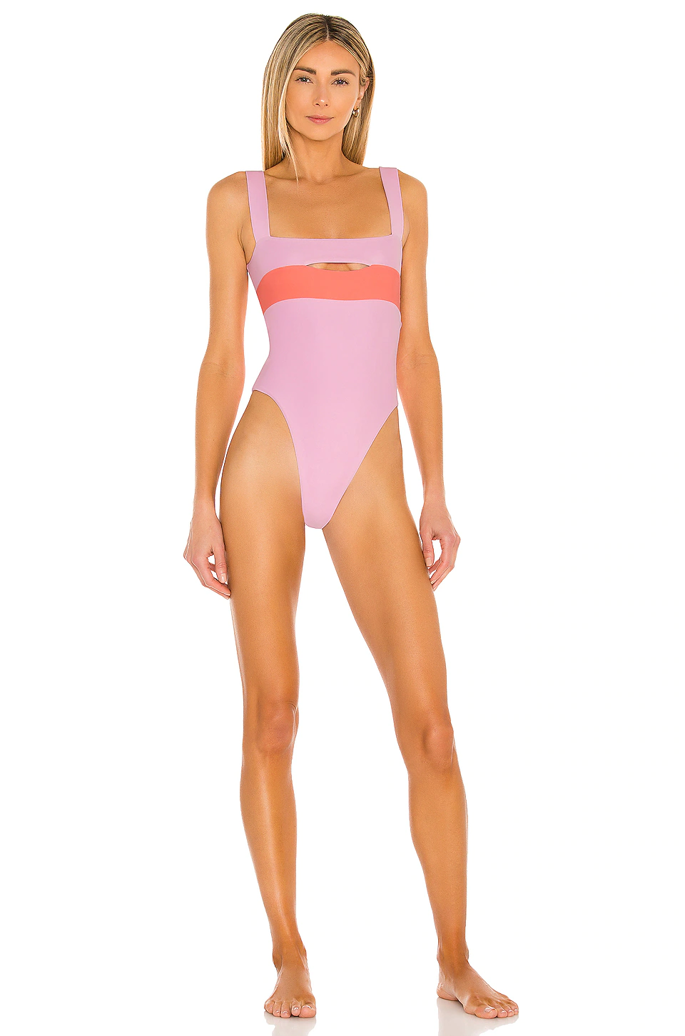Lovers And Friends Daytona One Piece In Pink & Orange