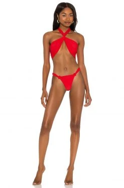 Lovers And Friends Vinnie Bottom In Red -LOVERS AND FRIENDS Shop LOVF WX812 V4