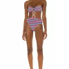 Lovers And Friends Oriana One Piece In Blue Multi Stripe 2 Lovers And Friends Oriana One Piece In Blue Multi Stripe -LOVERS AND FRIENDS Shop LOVF WX856 V1