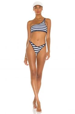 Lovers And Friends Valora Top In Blue & White Stripe -LOVERS AND FRIENDS Shop LOVF WX862 V4