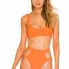 Lovers And Friends Aiken Top In Bright Orange -LOVERS AND FRIENDS Shop LOVF WX926 V1